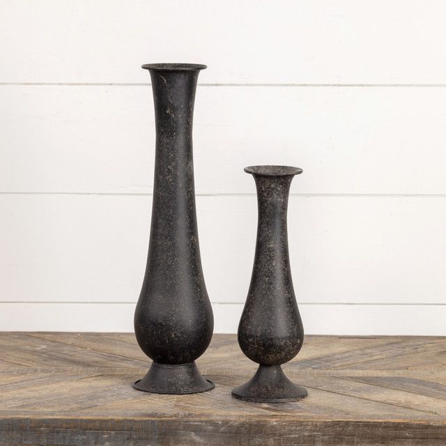 Black Metal Vases