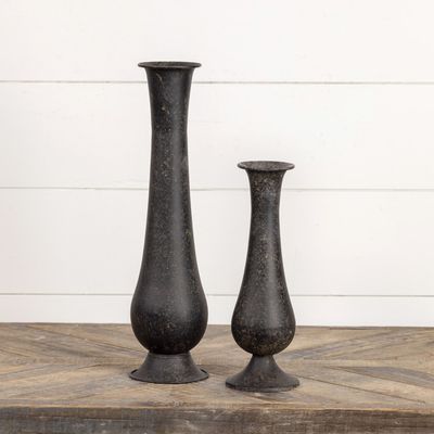 Black Metal Vases