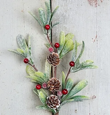 14" Merry Mistletoe Pick