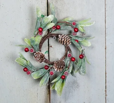 2.5&quot; Merry Mistletoe Candle Ring