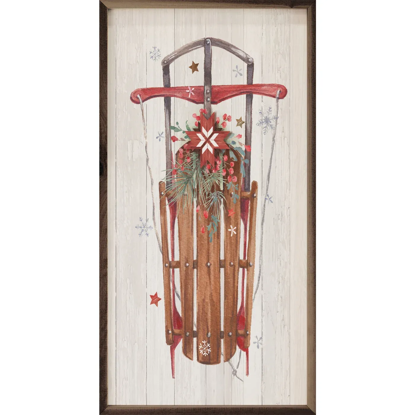 Sleigh With Snowflakes