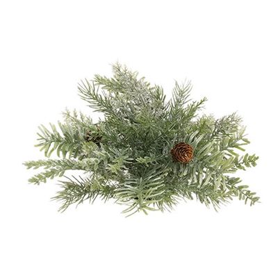 9&quot; Silver Hemlock Half Sphere