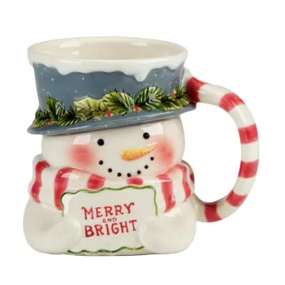 Snowman Greetings Mug