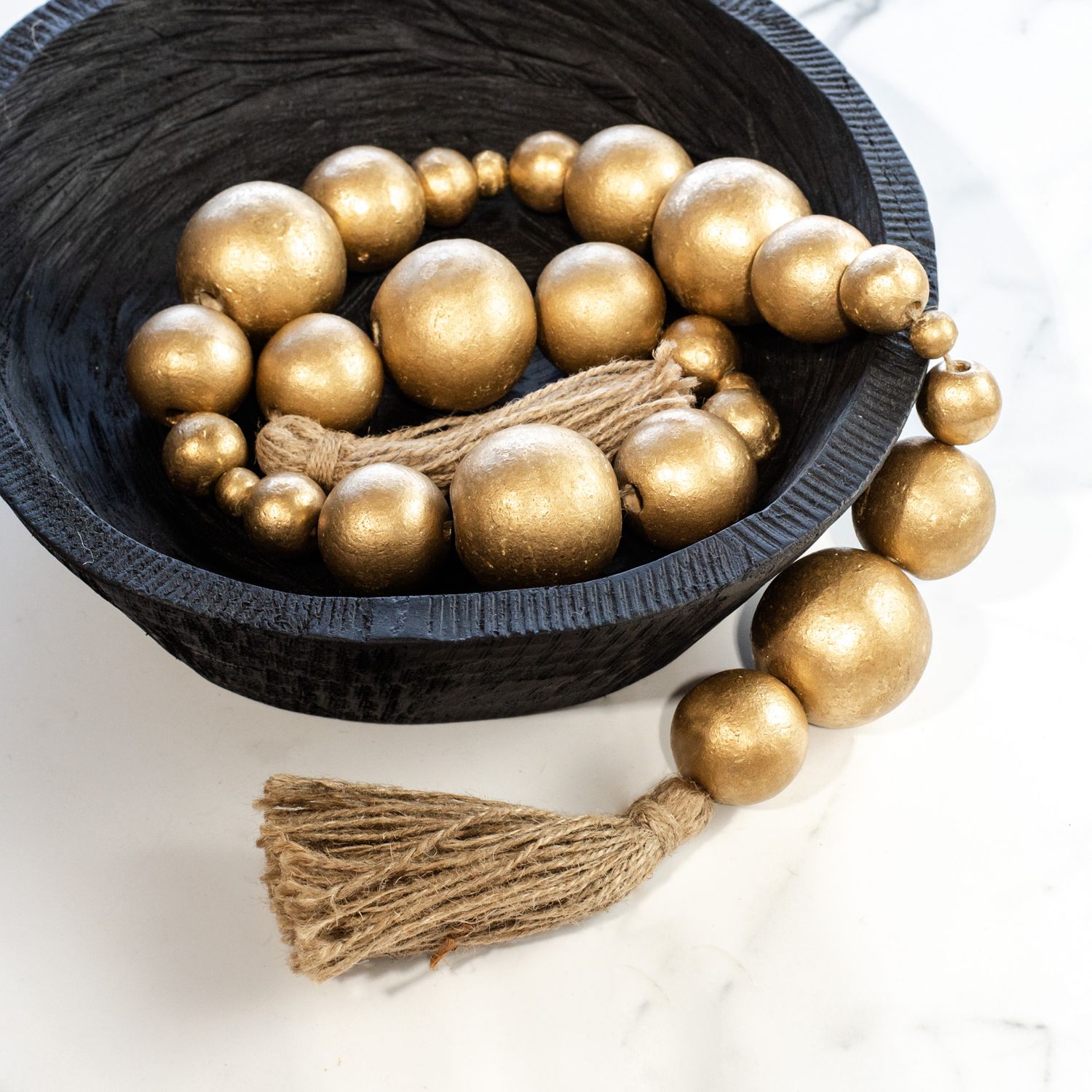 Gold Ball Garland