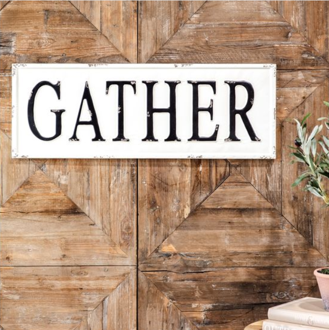 Tin Gather Sign