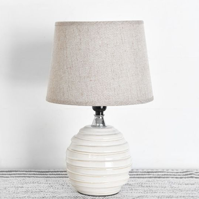 White Striped Lamp