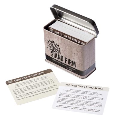Stand Firm Cards in Tin