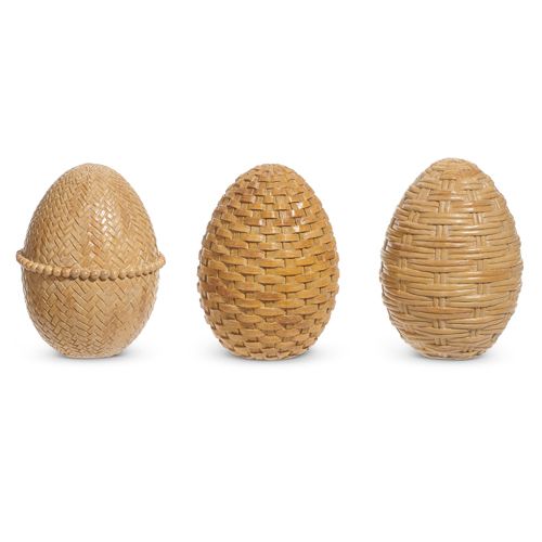 Faux Woven Eggs
