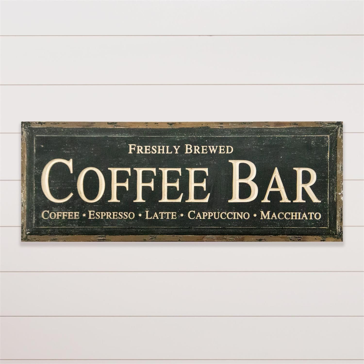 Coffee Bar Carved Sign