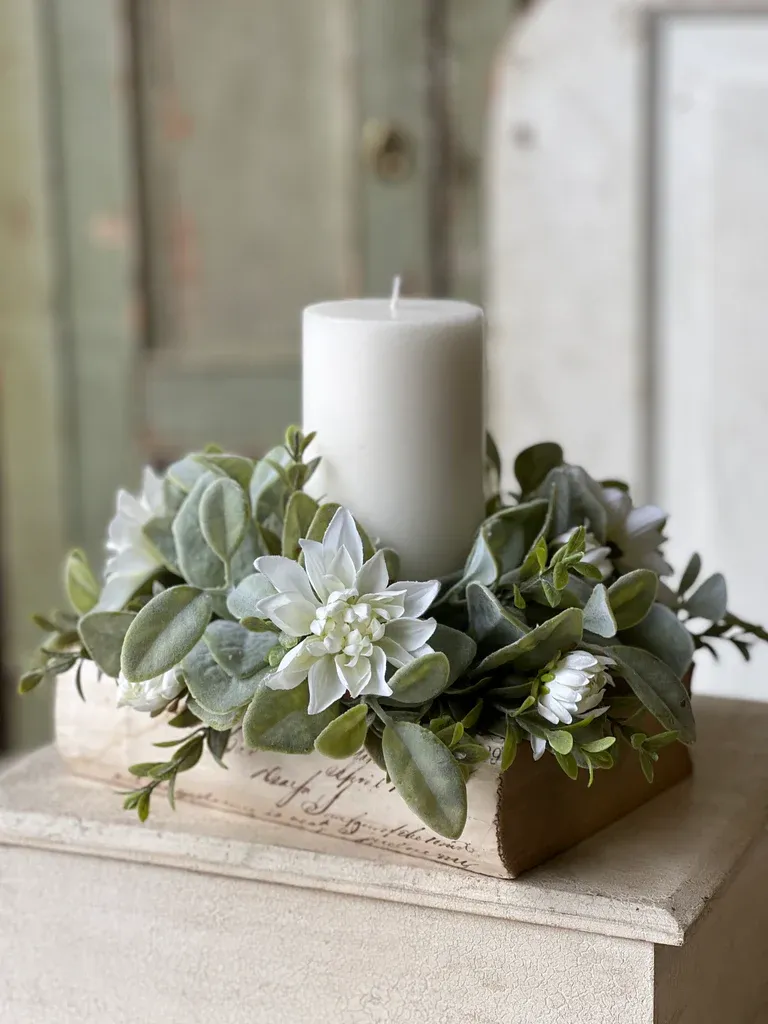 10&quot; Arabesque Blooms Candle Ring