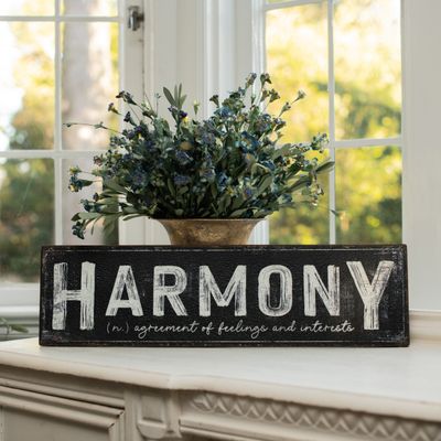 Harmony Metal Sign