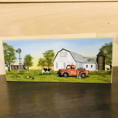 Set of 4 Seasonal Art Blocks