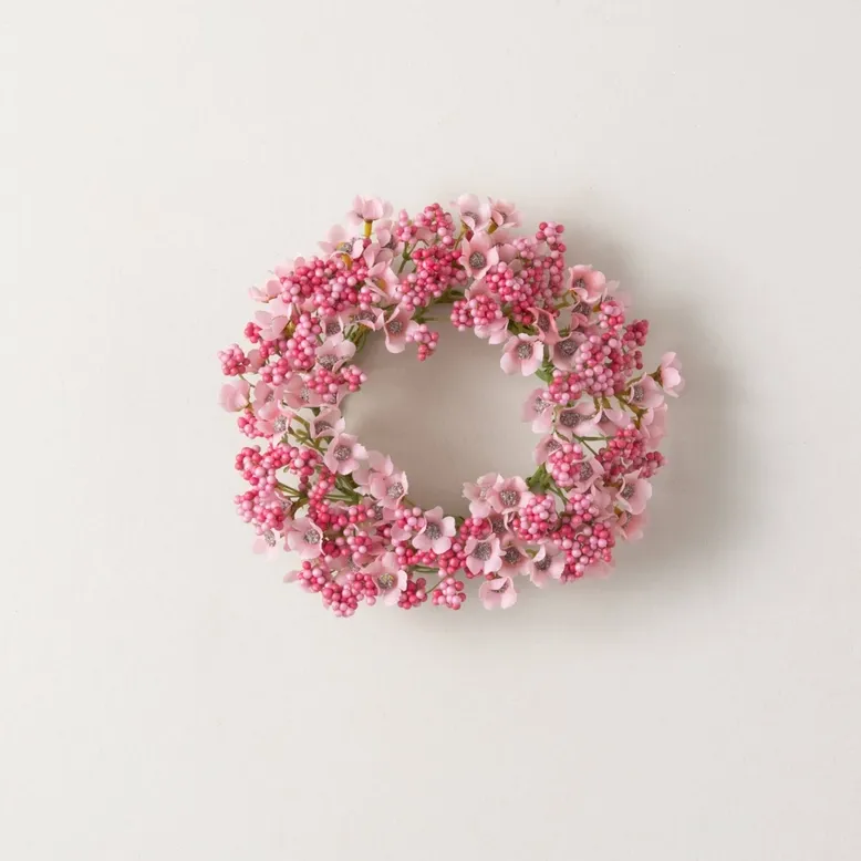 10&quot; Pink Berry Candle Ring