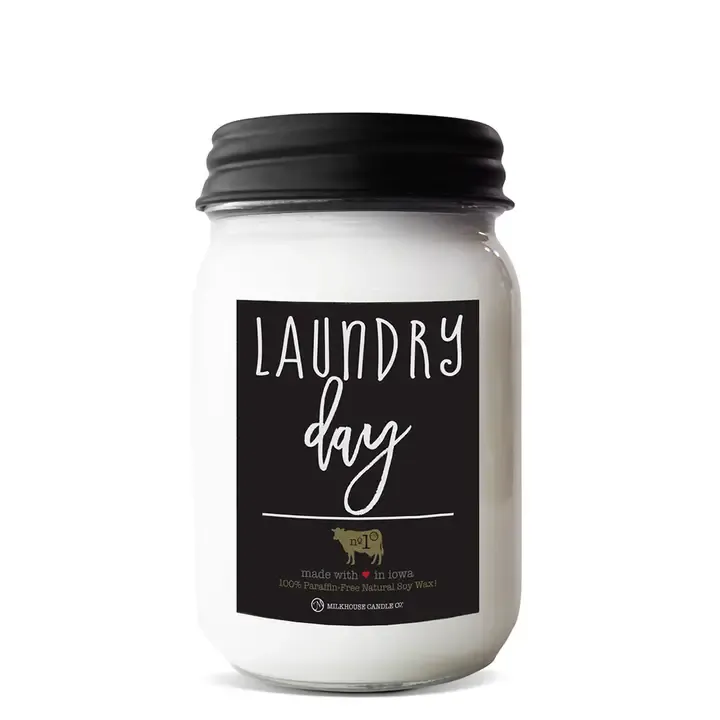 13oz Mason Jar Laundry Day