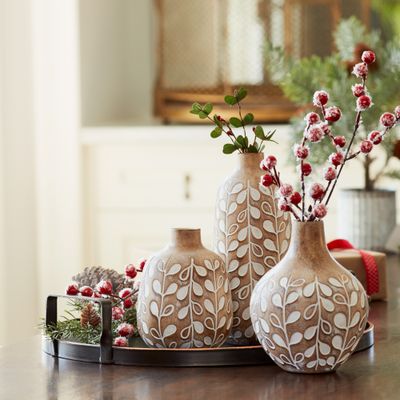 Vine Leaf Vases