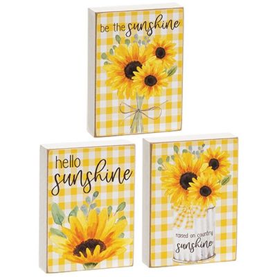 Sunflower Gingham Blocks