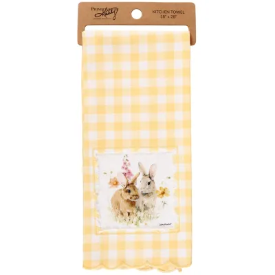 Flower Bunnies Tea Towels