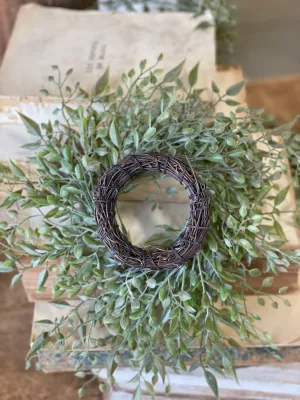 2" Mixed Sage Candle Ring