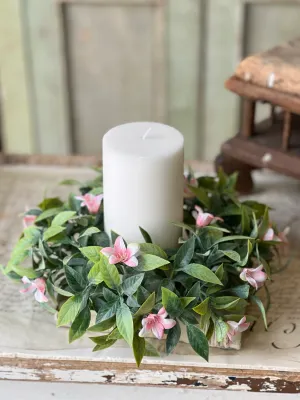 4" Bashful Blooms Candle Rings