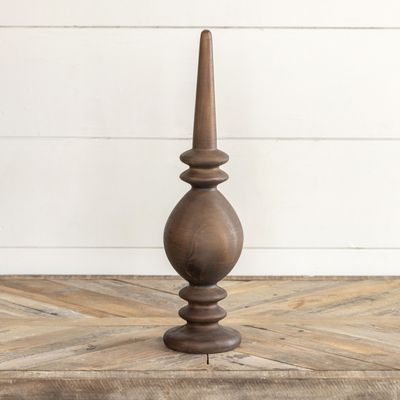 16.25&quot; Wood Finial