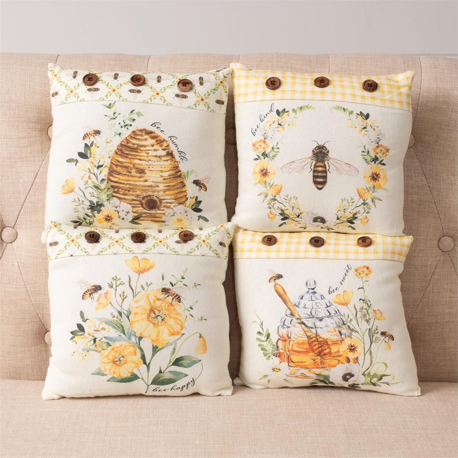 Mini Pillows-Bee Humble