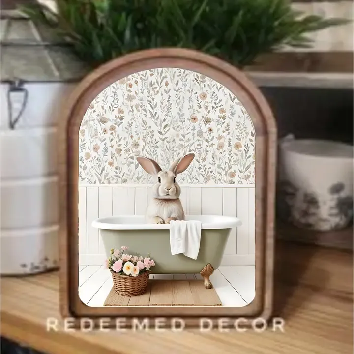Bunny in Tub