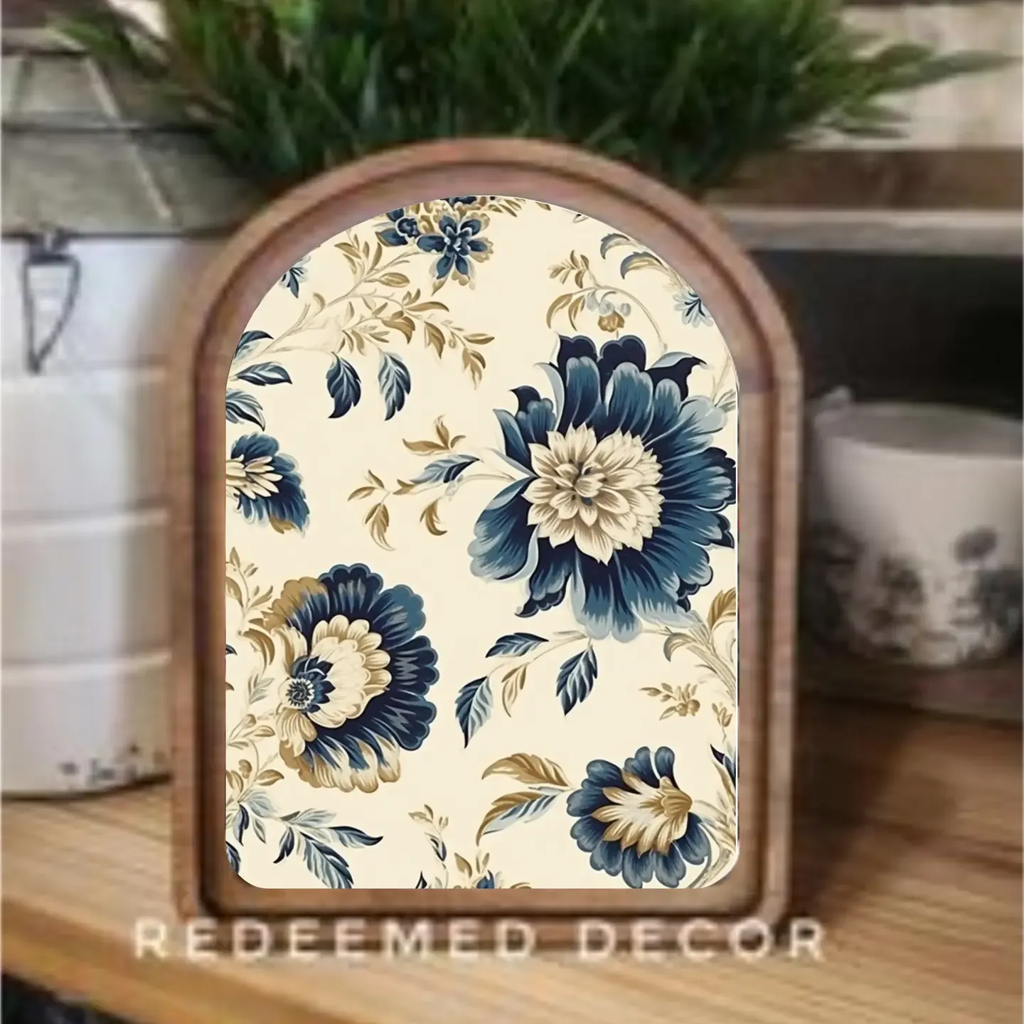 Navy Floral