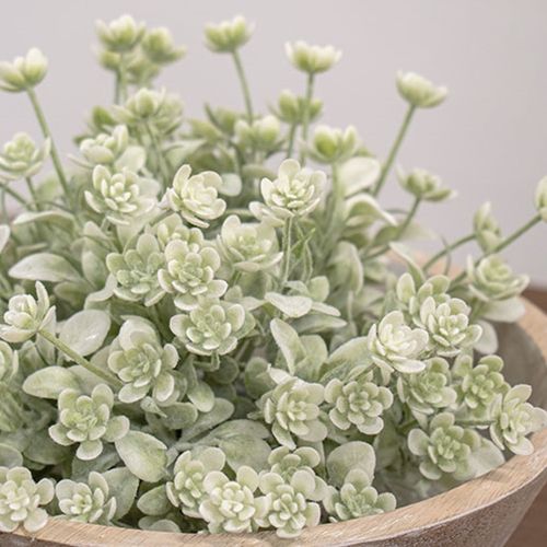 10&quot; White Lavender Buds Half Sphere
