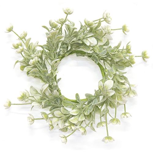 2.5 &quot; White Lavender Buds Candle Ring