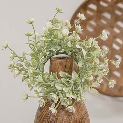 2.5 " White Lavender Buds Candle Ring