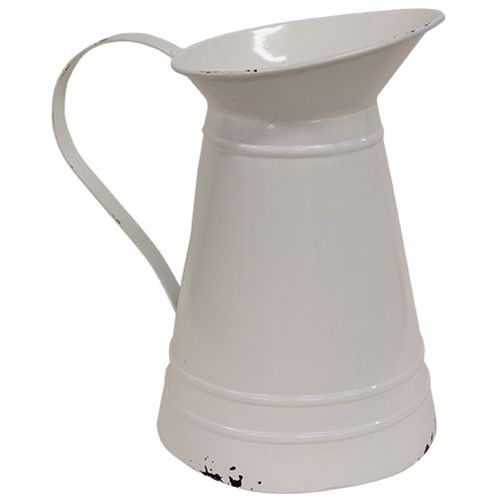 White Metal Pitcher