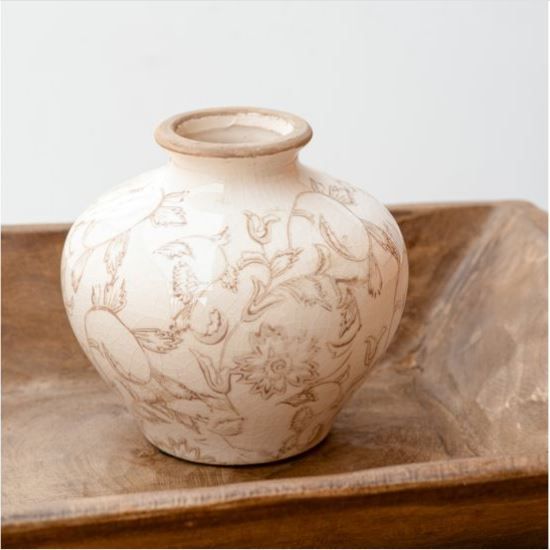 5&quot; Beige Heirloom Vase