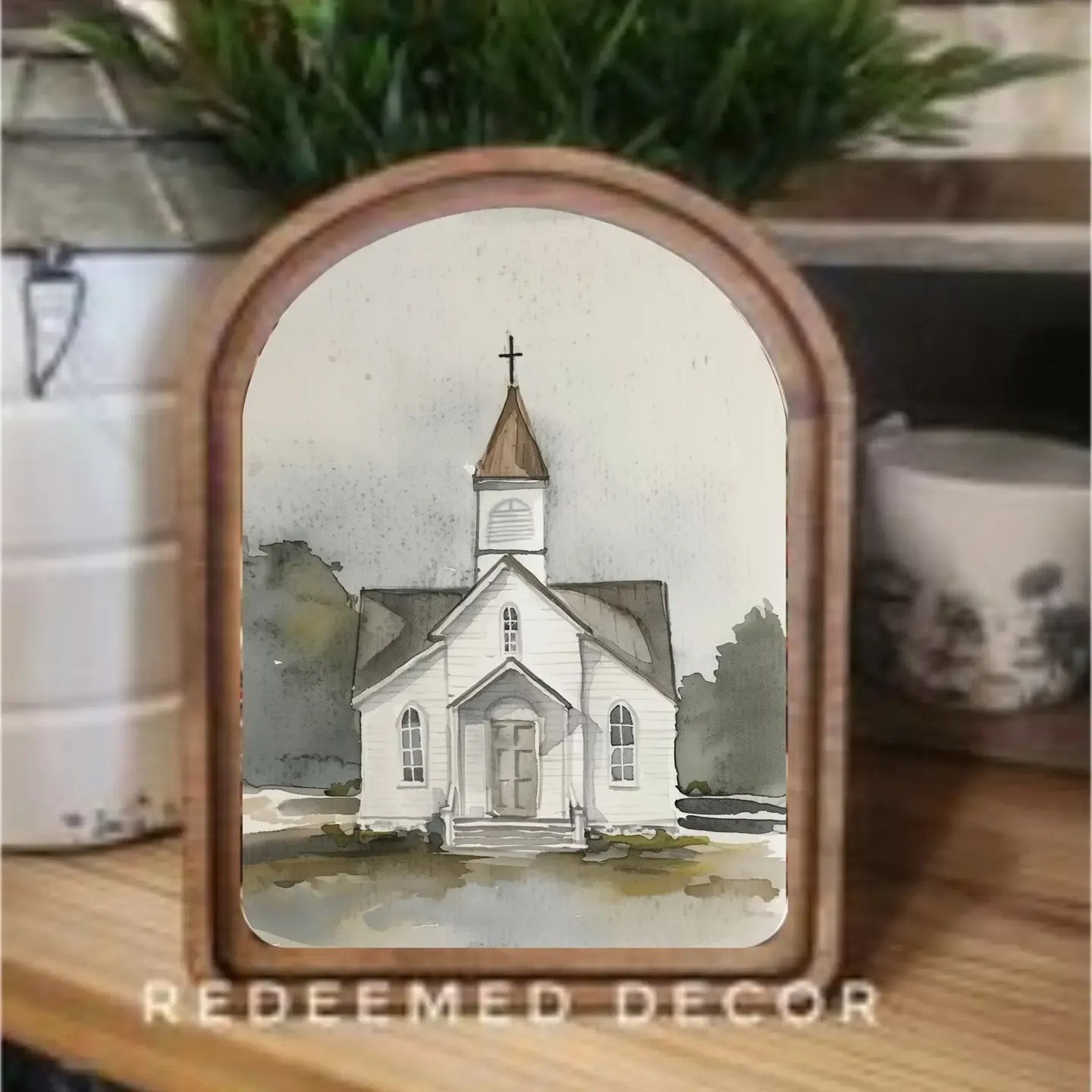 Watercolor Church