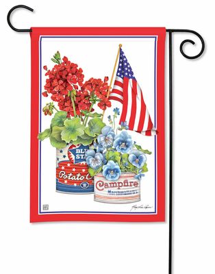 Vintage Patriotic Garden Flag