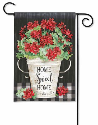 Sweet Home Geraniums Garden Flag