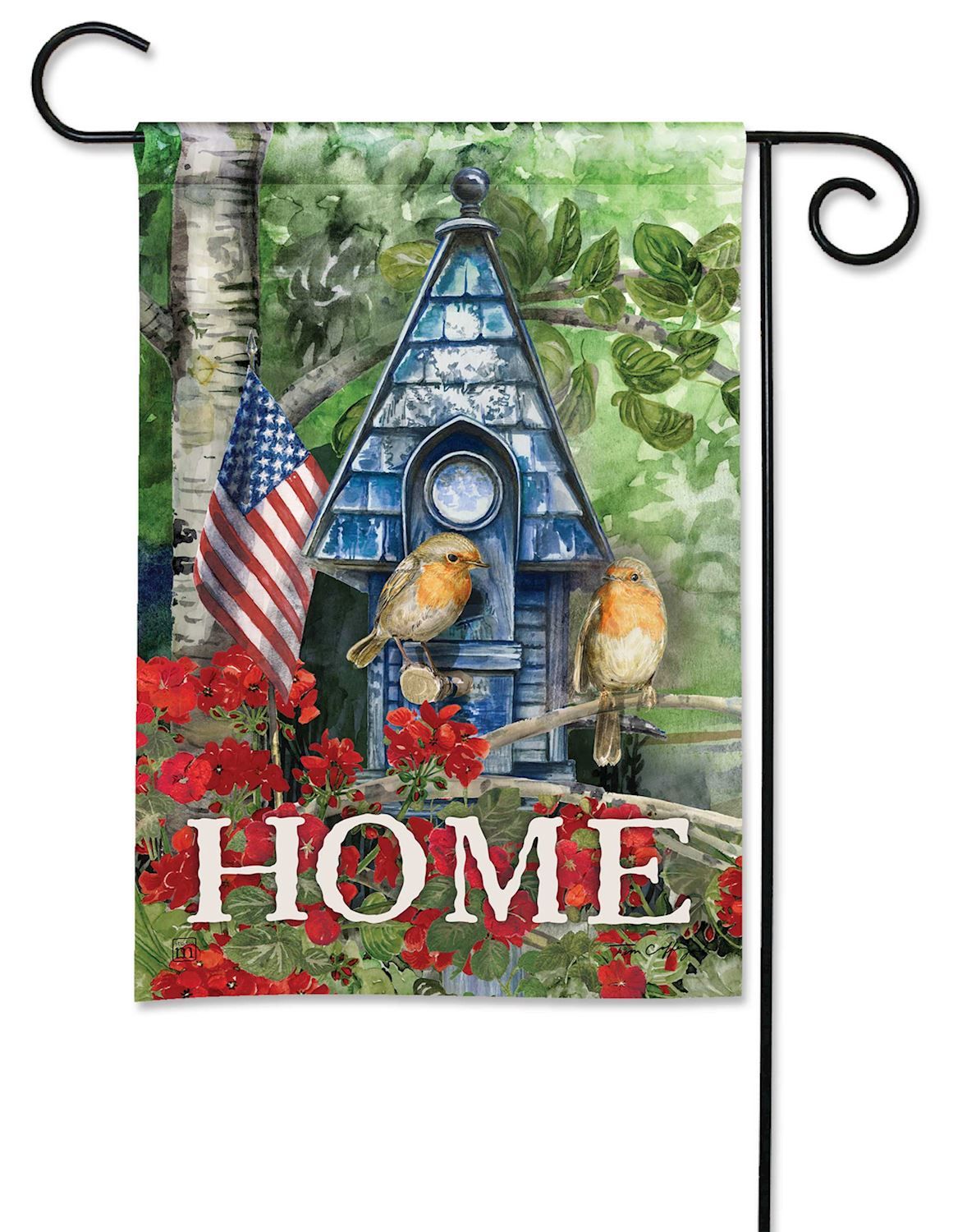 Nature Home Patriotic Garden Flag
