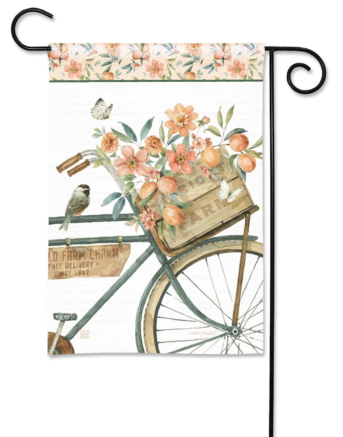 Southern Sweets Bike Garden Flag