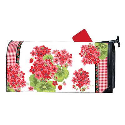 Gingham Geranium Mailwrap