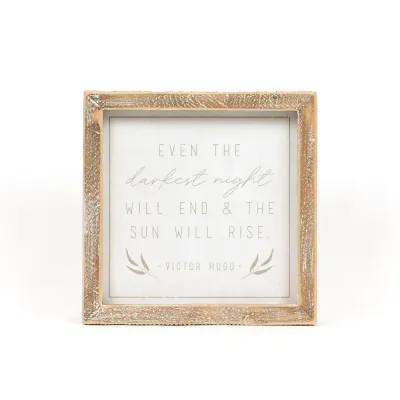 The Sun Will Rise Wood Sign