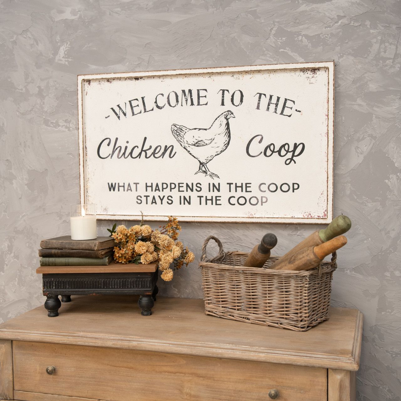 Welcome to the Chicken Coop Sign