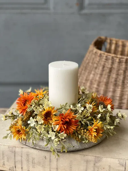 4&quot; Autumn Embrace Candle Ring