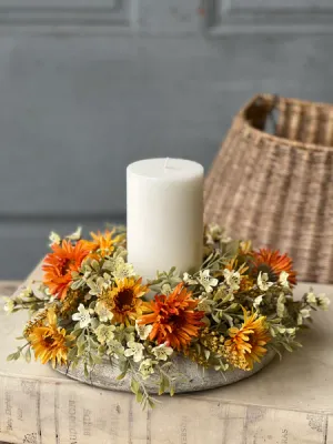4&quot; Autumn Embrace Candle Ring