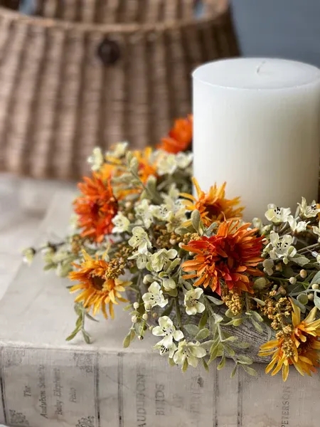 6&quot; Autumn Embrace Candle Ring