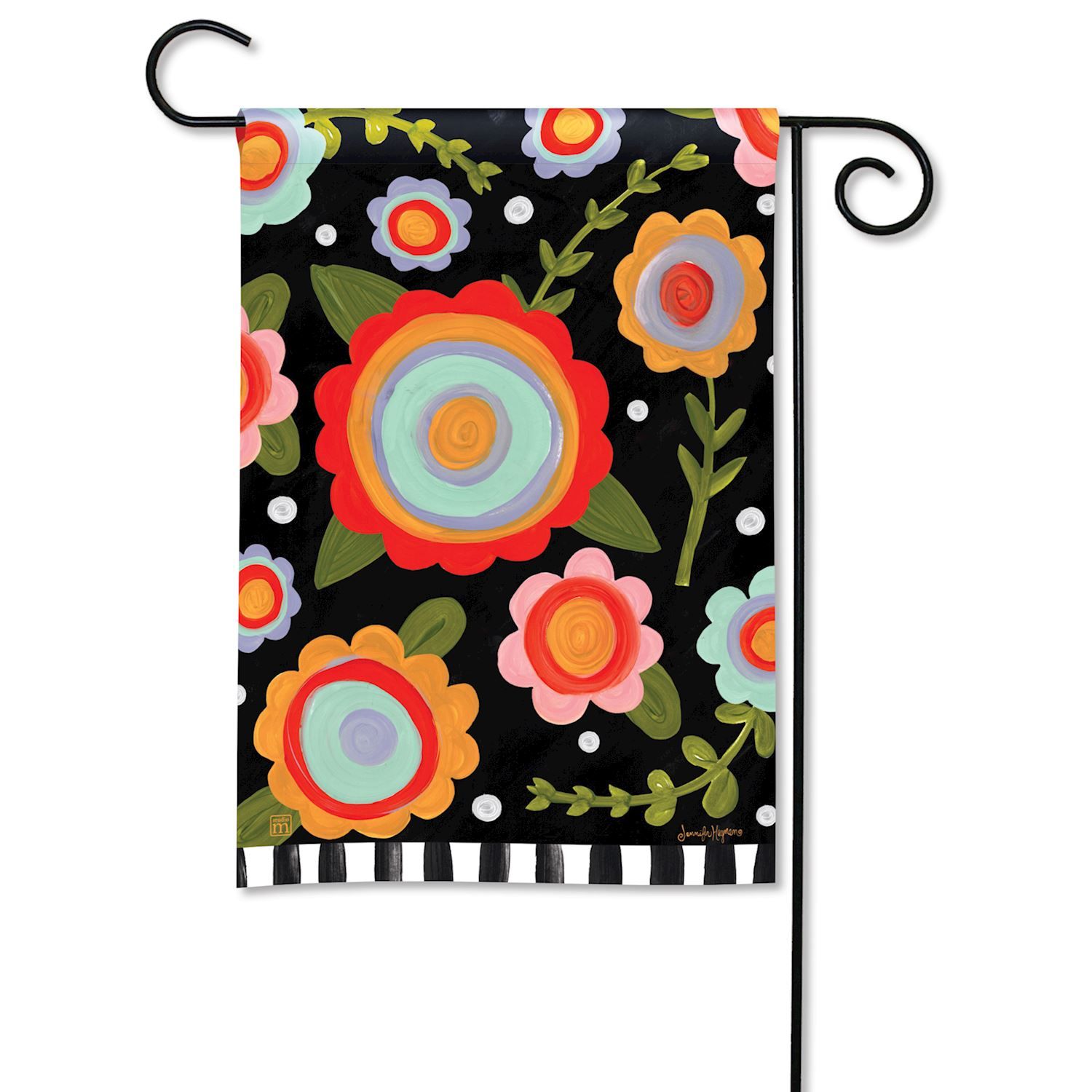 Tossed Flowers Garden Flag
