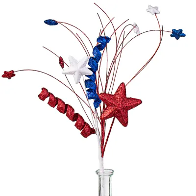 18" Patriotic Glitter Sprays