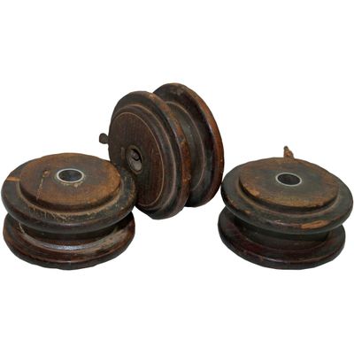 Flat Wooden Spool