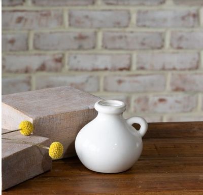 4&quot; White Jug Vase