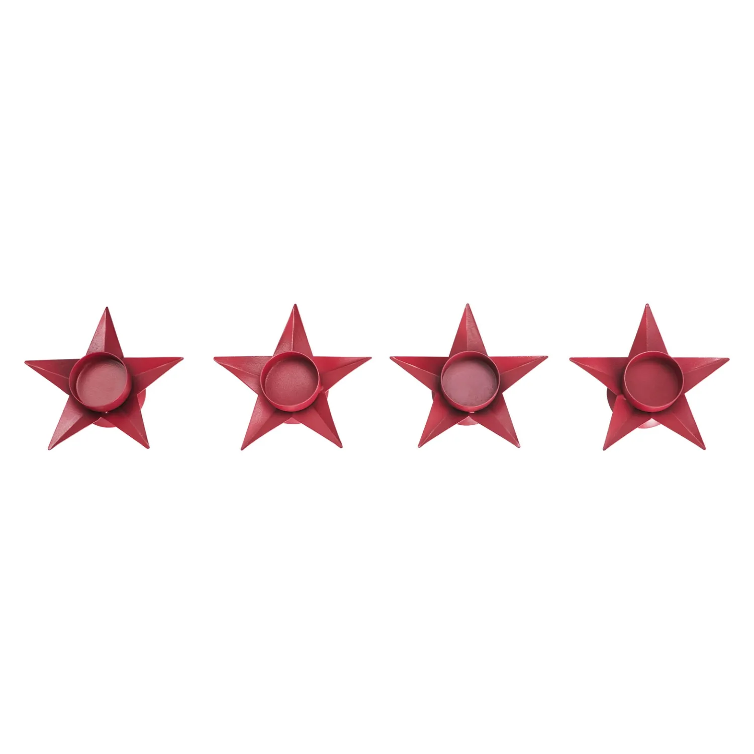 Red Star Candle Holder