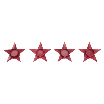 Red Star Candle Holder