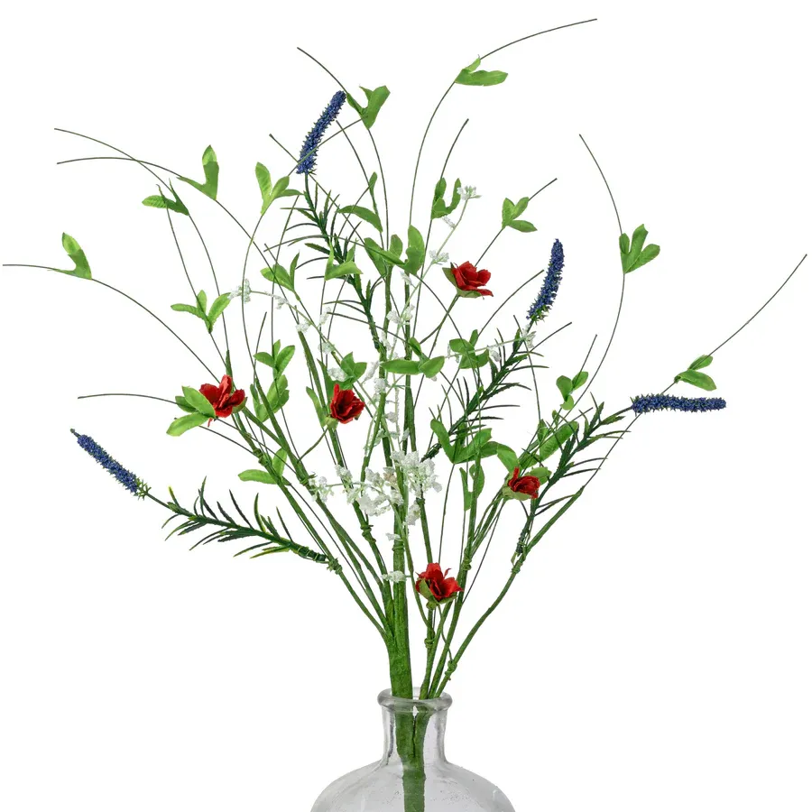 18&quot; Wispy Patriotic Spray